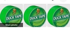 3 Rolls Duck 1265018 Color Duct Tape Neon Lime Green 1.88 Inches X 15 Yards