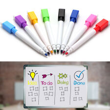 8 Assorted Colour White Board Whiteboard Marker Pen Dry Wipe Erase Fine Tip
