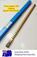12mm Square Coating Push Type Broach Cutter Metric Size Hss Cutting Tool