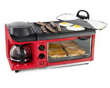3-in-1 Family Size Electric Breakfast Station Coffeemaker Griddle Toaster Oven