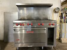 6 Burner Stoverange Vulcan 481lc With Convection Oven Nat. Gas Tested