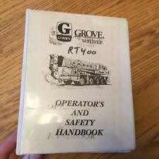 Grove Rt418 Rt422 Operators Manual Rough Terrain Crane Operation Maint Guide 400