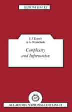 Complexity And Information Paperback J. F. Werschulz A. G. Trau