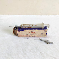 Vintage Hs Glassvan Hypodermic Syringe Original Cardboard Box Collectible G126