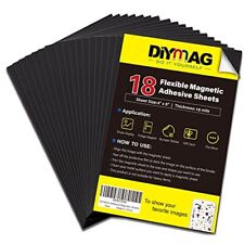 Diymag Adhesive Magnetic Sheets 4 X 6 18 Packs Flexible Magnet Sheets Wit...
