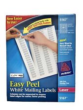 Avery Laser Mailing Labels 5167 12 X 1 34 8000 Labels New Box White