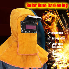 New Solar Auto Darkening Filter Lens Leather Welder Hood Welding Helmet Mask Usa