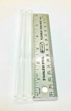 2 Pieces Of 6 Inch Pyrex Thick Glass Pipe Blowing Tubing Tubes Thick Wall Tube