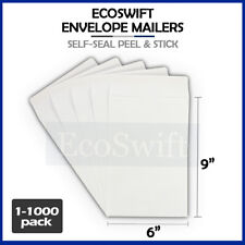 1-1000 Ecoswift White Self-seal Catalog Kraft Paper Envelope 28 Lb. 6 X 9