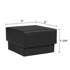 12-96pc Sponge Filled Cardboard Jewelry Boxes Thick Paper Case Bulk Gift Packing