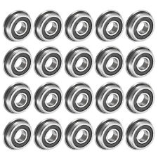 20pcs F695-2rs Flanged Ball Bearing Double Sealed Chrome Steel Flange Bearings