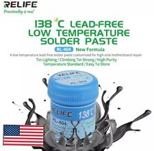 Relife Solder Paste Rl-404 138c Low Temp Lead Free 40 Gram