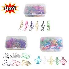 50pcs Metal Music Note-shaped Paper Clips Bookmark Binder Office School Supplies