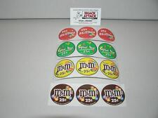 Vendstar 3000 Bulk Candy Vending Machine 12 Candy Label Stickers - New Oem