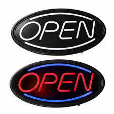 Ultra Bright Open Sign Led Neon Oval Business Light Animated 3 Modes With Onoff
