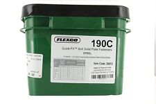 Genuine Flexco 190c Pail Of 100 Sets Style 190 Quick Fit Bolt Solid Plate Fasten
