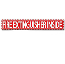 1-self-adhesive Vinyl Fire Extinguisher Insidesign 9 X 1.5 Free Shipping