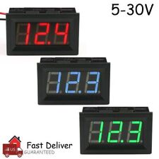 Led Digital Display Voltmeter Car Motorcycle Voltage Gauge Panel Meter 12v24v