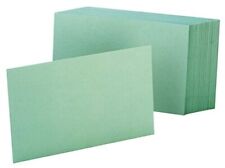 Oxford Blank Color Index Cards 3 X 5 Green 100 Per Pack 7320 Gre