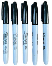 Sharpie Markers 5 Fine Point Tip Black 5-count Permanent 30001 Sharpies Pens
