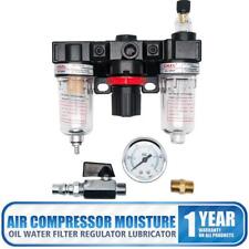 14 Air Compressor Filter Oil Water Separator Trap Filter Regulator Gauge