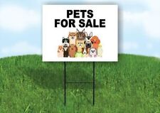 Pets For Sale With Picture Yard Sign With Stand Lawn Sign