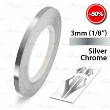 Silver Chrome 3mm 18 Roll Pin Stripe Pinstriping Line Tape Vinyl Car Sticker