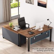 Large Executive Office Desk With Drawers Mobile File Cabinet L-shaped Desk