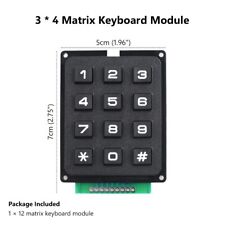 3x4 Matrix Array 12 Keys Switch Keypad Keyboard Module For Mcu Arduino 4x3 Usa