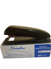 Swingline Swi-64601 Durable Full Strip Desk Stapler 20 Sheet Capacity Black4g