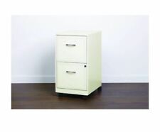 New White Steel Filing 2 Drawer Mobile File Cabinet Durable Sturdy Cheap Metal