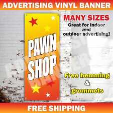 Pawn Shop Advertising Banner Vinyl Mesh Sign Flag Gold Cash Jewelry Silver Coin
