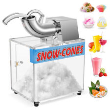 Commercial Electric Ice Shaver Snow Cone Crusher Shaving Machine Maker W Box