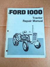 Ford 1000 Same As 1600 Tractor Repair Service Manual Vtg