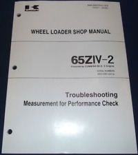 Kawasaki 65ziv-2 Wheel Loader Troubleshooting Service Shop Repair Manual Book
