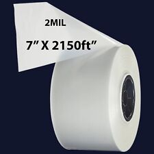 7 X 2150ft 2mil Clear Poly Tubing Plastic Roll