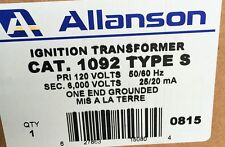 Allanson 1092s 6000v Ignition Transformer Gas Burners 612-6a020 Webster