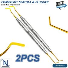 Dental Composite Filling Cig6 Condenser Spatula Plugger Titanium Gold Coated