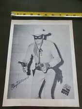 The Lone Ranger Clayton Moore The Dodge Boys Chicago Auto Show 1977 8 12 X 11