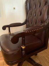 Brown Leather Executive Office Chair Brand New Condition