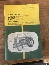 John Deere 720 Tractor Operators Manual 7200000-7214899 Original Oem