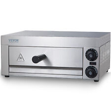 Vevor Electric Countertop Pizza Oven 12 1500w Adjustable Temp 0-60 Minute Timer