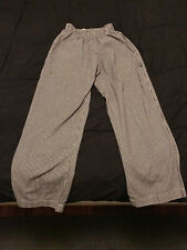 Chef Works Small Size Elastic Waist Checkered Chef Pants Used Good Condition
