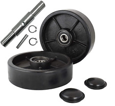 Pallet Jacktruck Steering Wheels Set With Axle Fasteners And Protective Caps 