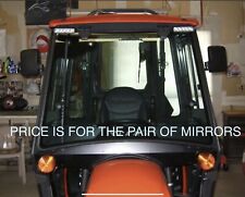 2 Skid Steer Rubber Magnetic Mirrors Backhoe Fits Bobcat Case Cat Rk More