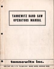 Tannewitz Bandsaw Operators Manual Pdf
