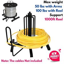 Wire Spool Cable Reel Dispenser Floor Rack Stud Mount Electric Construction Job