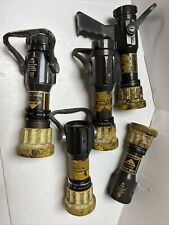Lot Of 5 As-is Elkhart Brass Sm-20fg 1.5 Inch Select-o-matic Fire Hose Nozzles