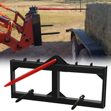 49 Hay Bale Spear Skid Steer Attachments Tractor Loader Quick Attach Hay Moving