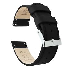 Black Leather Quick Release Watch Band Watch Band